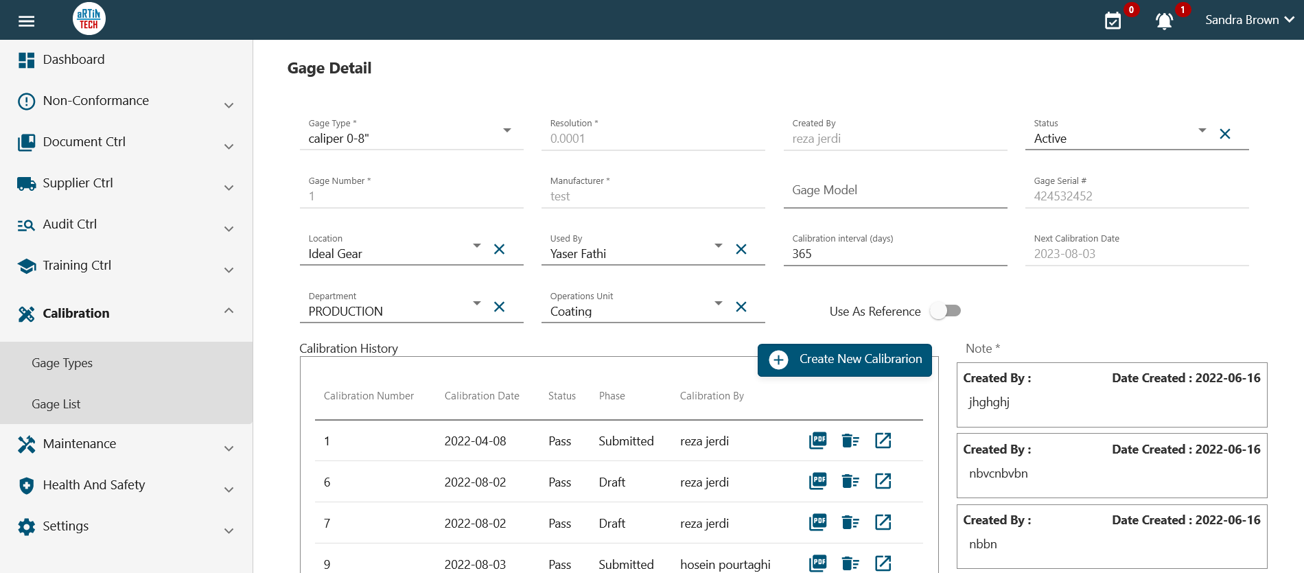 Calibration Software Artintech Erp 6299