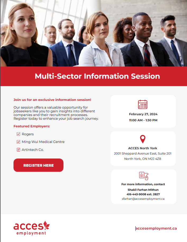 Multi-Sector Information Session, Toronto