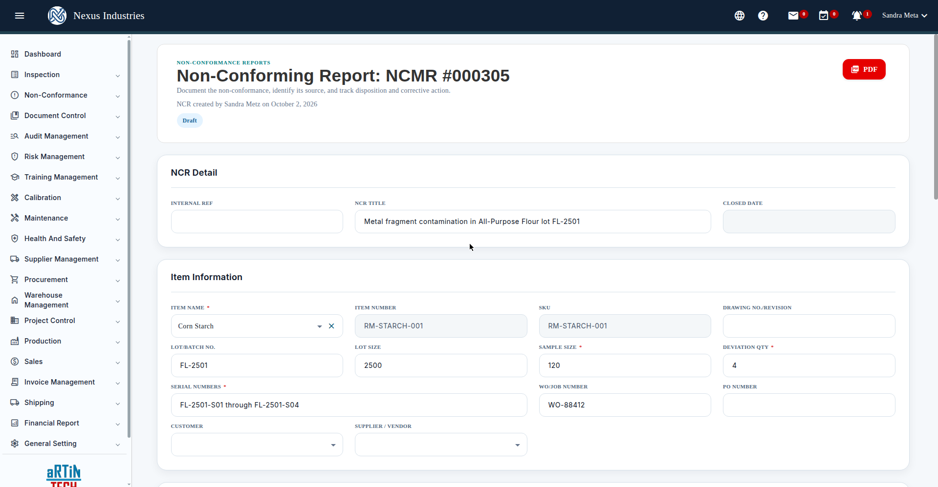 NCMR detail
